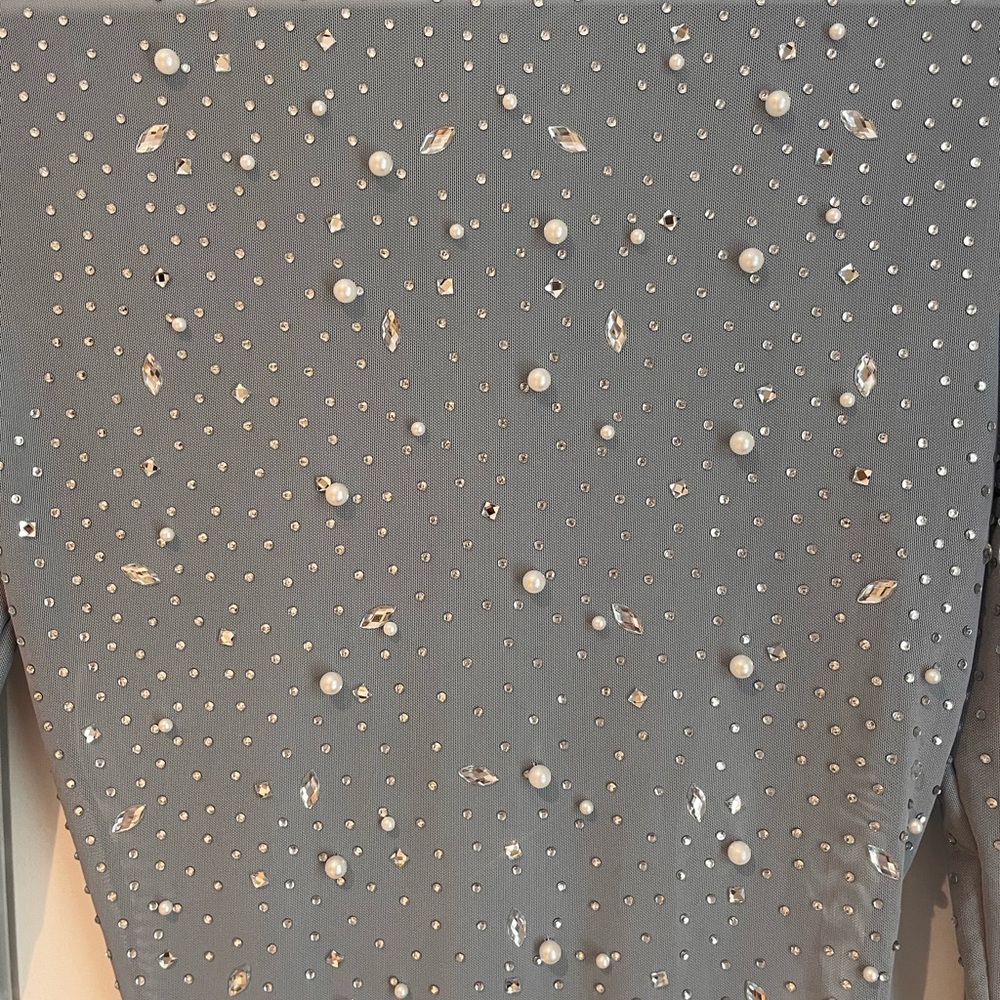 Windsor Rhinestone and Pearl Bodysuit - Picture 2 of 4